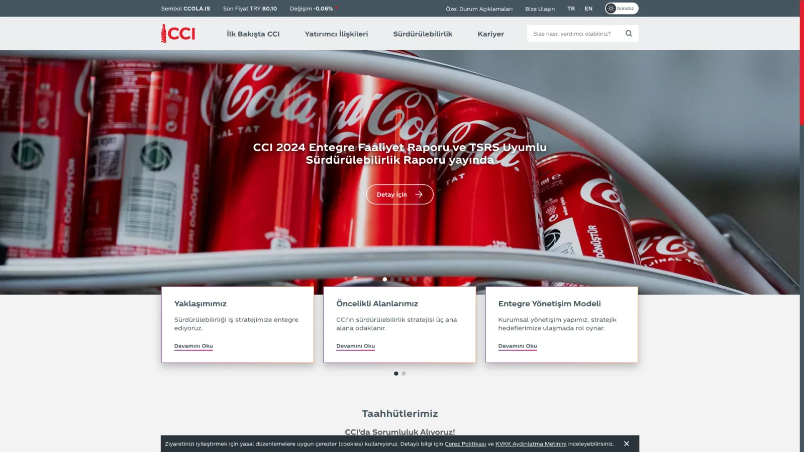 CCI — Sürdürülebilirlik